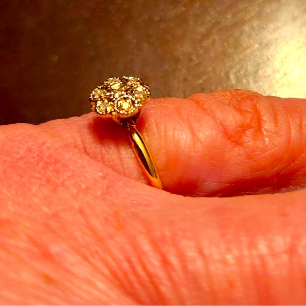 14k Gold Diamond Ring 6 - Picture 6 of 8